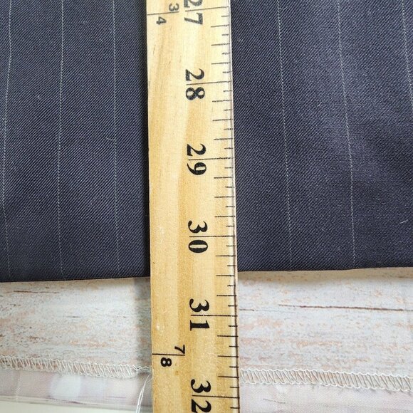 Canali Proposta Charcoal Pinstripe Double-Breasted Wool Blazer Size 48 - Picture 12 of 12